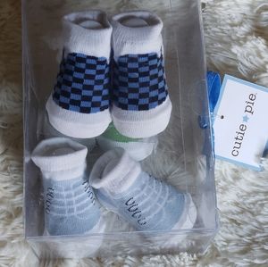 Cutie pie baby socks 3 pairs